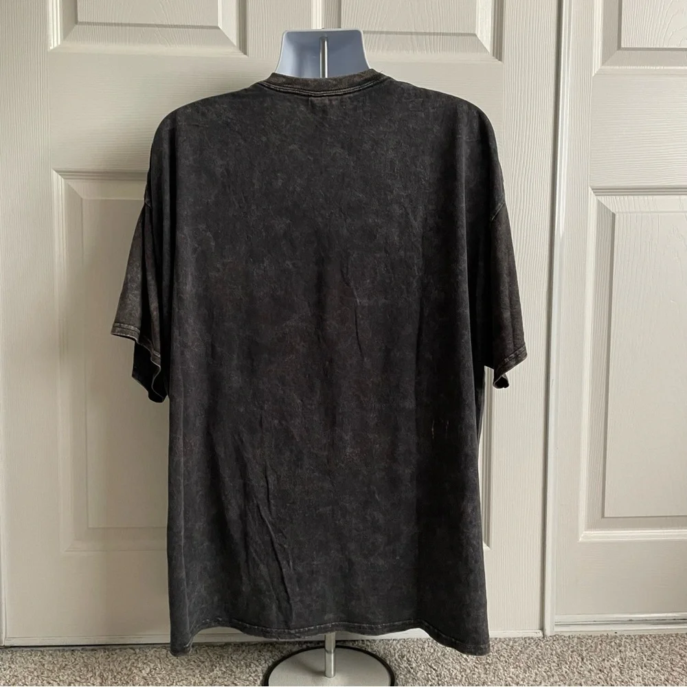 Selena Gray Bleach Dyed Band T-Shirt Size XL Graphic Song Lyrics Photos Cotton - Picture 7 of 12